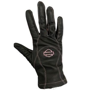 Genuine Harley-Davidson Women’s Black Leather Gloves. Size Small.